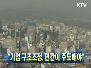 "기업 구조조정, 민간이 주도해야"