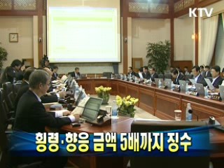 횡령·향응 금액 5배까지 징수