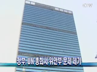 정부, UN 총회서 위안부 문제 제기