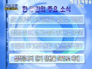 건설교통 NEWS VCR 단신