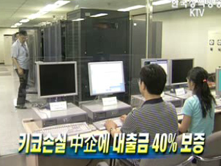 키코손실 中企에 대출금 40% 보증