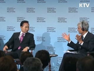 이 대통령 "북핵, 6자회담 통한 일괄 타결해야"