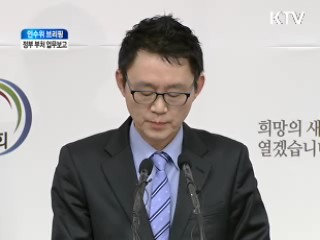  인수위 브리핑, 정부 부처 업무보고