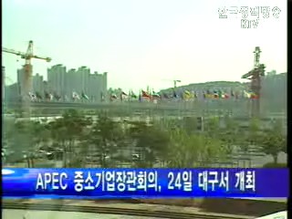 APEC 중소기업장관회의 24일 대구서 개최