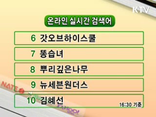 뉴스 실시간 검색어