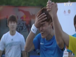 '공을 내 맘대로' 프리스타일 축구 한마당