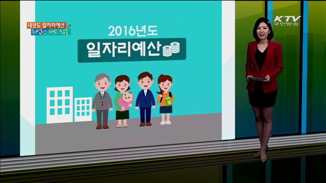 2016년도 일자리예산 [카드 뉴스]
