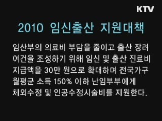 2010 임신출산 지원대책