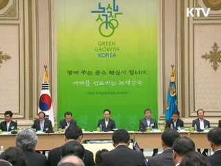 녹색성장 추진 1년, 인프라 구축