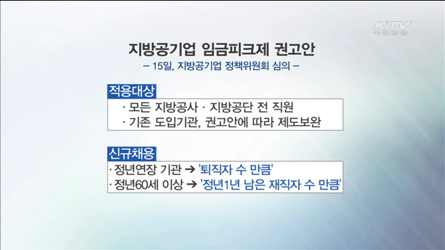 지방공기업 내년부터 임금피크제 본격 도입