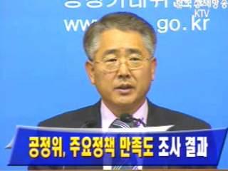 공정위 주요정책 만족도 조사 결과