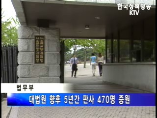 내년부터 5년간 검사정원 300명 증원