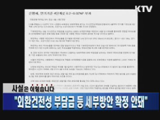 "외환건전성 부담금 등 세부방안 확정 안돼"