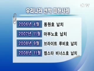 소말리아 해역, 국군 함정 파견