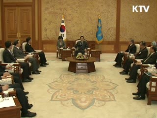 이 대통령, 중국 광동성 당서기 접견