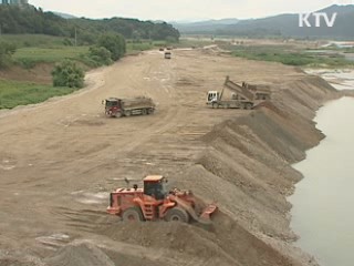 4대강 공사현장 태풍 대비 '이상무'