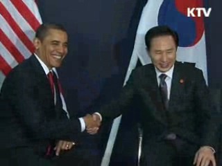 한·미 정상회담, 북핵공조·FTA 협력