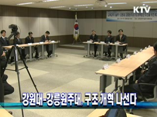 강원대-강릉원주대, 구조 개혁 나선다