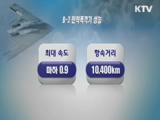 스텔스폭격기 B-2, 한반도서 폭격 훈련