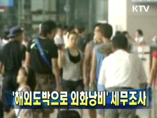 '해외도박으로 외화낭비' 세무조사