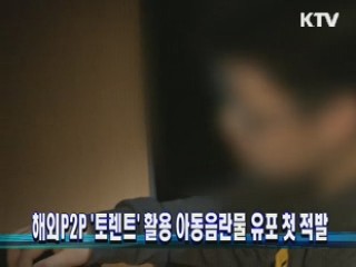 해외P2P '토렌트' 활용 아동음란물 유포 첫 적발