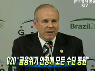 G20, 금융위기 안정 모든 수단 동원