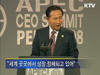 이 대통령 "적극적 경기대응 정책 펼쳐야"