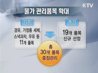 물가관리 품목 확 늘어난 이유는