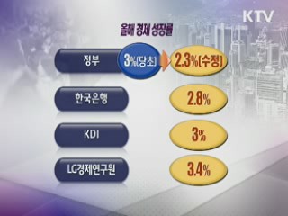 성장률 2.3%로 하향···다음달 추경 편성