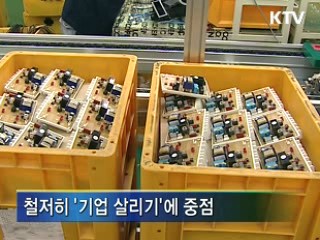 기업 살리기 중점, 부실은 신속 정리