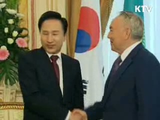 한-카자흐 정상, 전방위 협력체제 구축