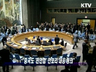 "중국도 '천안함' 안보리 대응 동의"