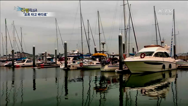 시원한 요트 체험…'바다 풍광 즐겨요'