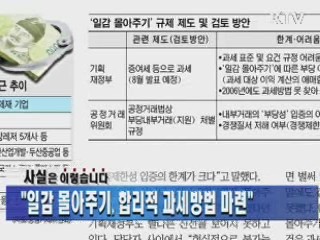 "일감 몰아주기, 합리적 과세방법 마련"