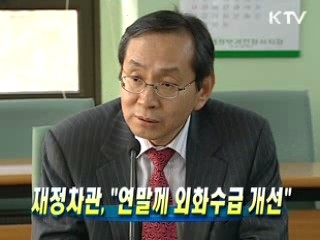 재정차관 "연말께 외화수급 개선"