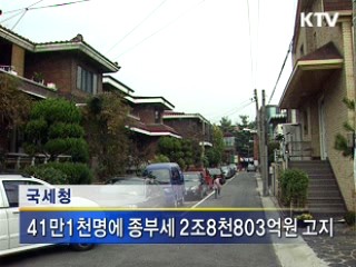 종부세액 작년보다 1천억원 증가