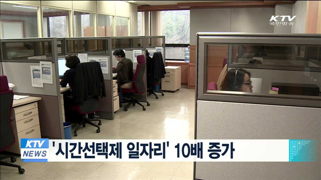 '시간선택제 일자리' 10배 증가