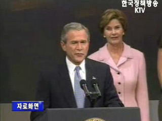 부시 지지도 호재 불구 34%로 하락