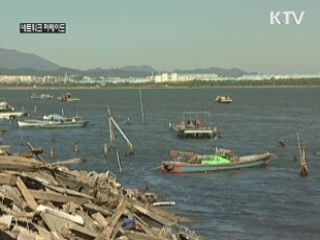 태화강 판자촌 철거…갈등 여전