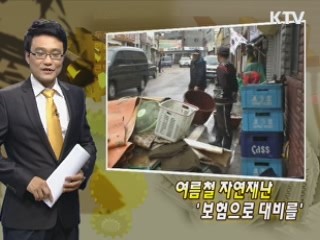 여름철 자연재난 '보험으로 대비를'