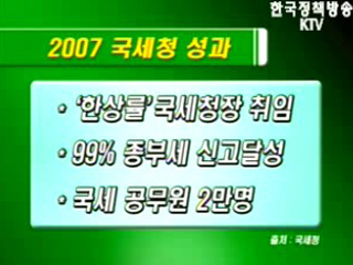 2007년 국세행정 성과와 2008년 전망