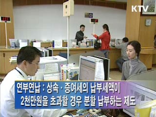 상속세·증여세 연부연납 가산금의 가산율 개정 고시