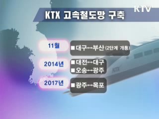 전국 주요거점, 녹색 KTX망으로 연결