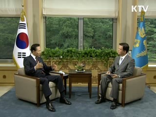 이 대통령 "미디어법, 정치·이념적 해석 안돼"