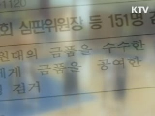 '유리한 판정' 금품수수 151명 적발