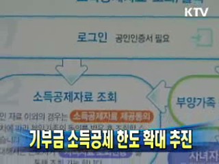 기부금 소득공제 한도 확대 추진