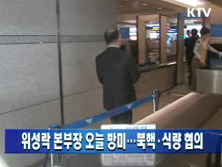 위성락 본부장 오늘 방미…북핵·식량 협의