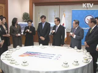 이 대통령, 평창 주역과 기쁨의 만찬