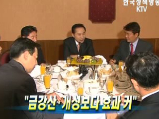 금강산·개성보다 효과 커