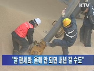 "쌀 관세화, 올해 안 되면 내년 갈 수도"